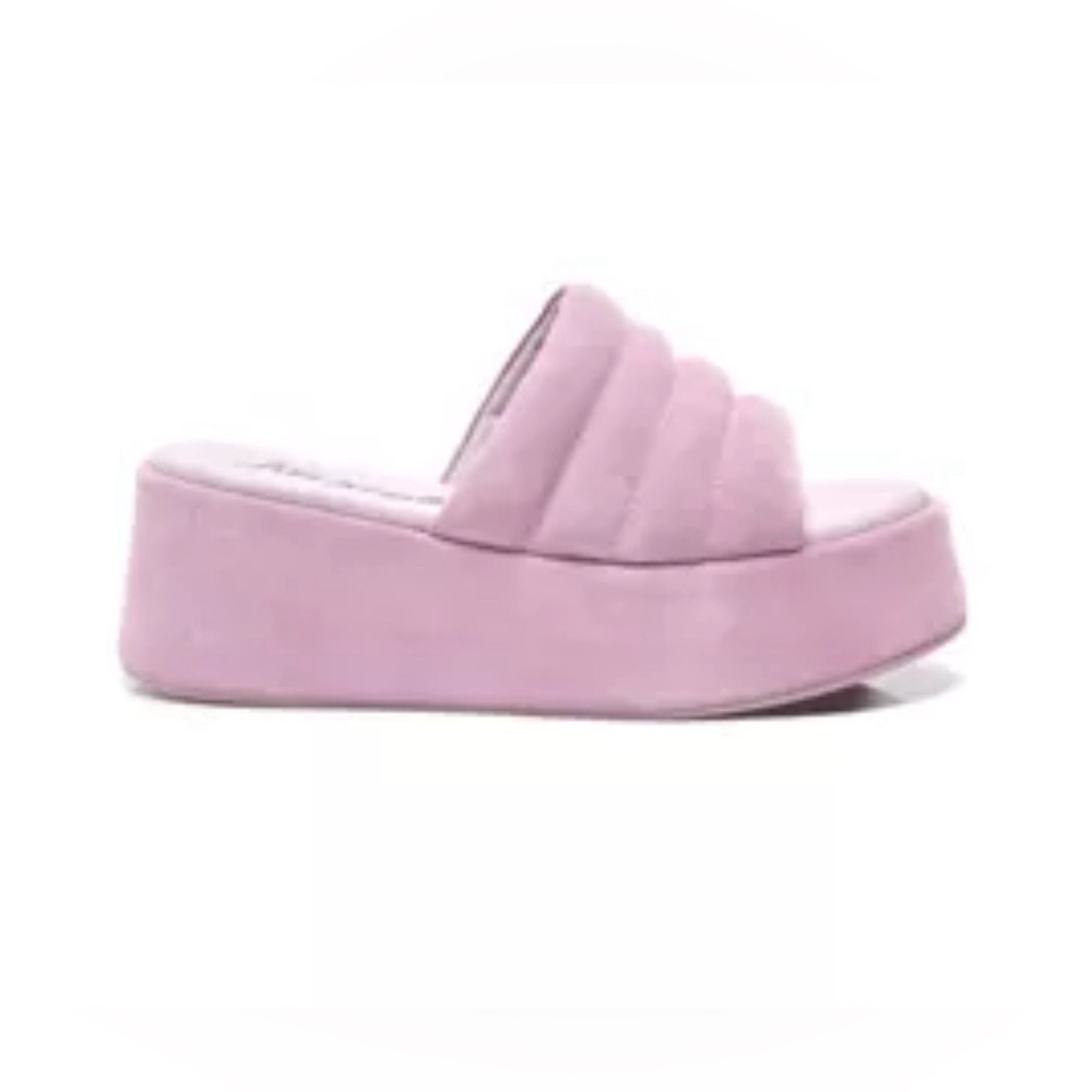 NIB Free People Almost Paradise Platform Sandals Orchid Size 40 - Picture 2 of 6